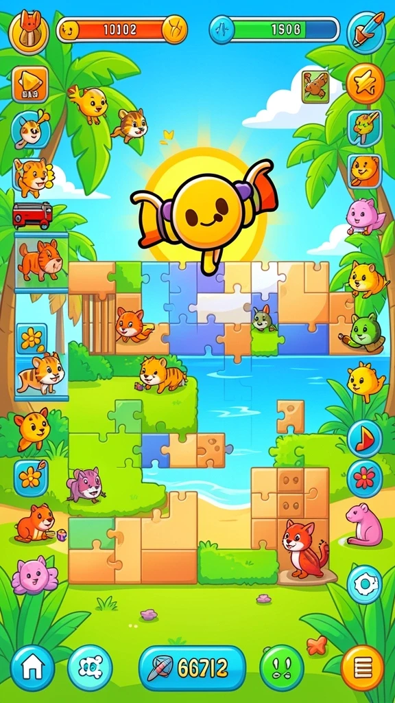 Screenshot aplikasi menampilkan antarmuka utama yang menarik.