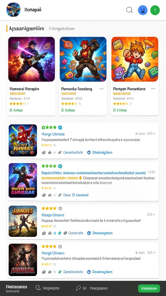 Karakter dan elemen grafis yang menarik.