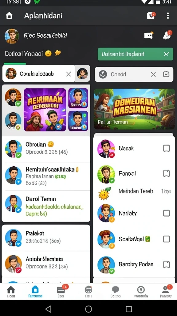Menampilkan berbagai mode permainan yang seru.