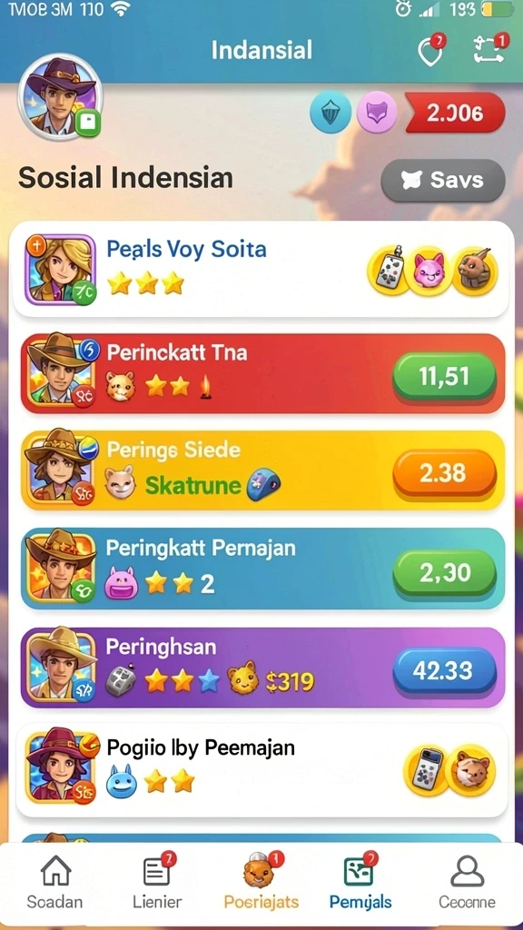 Grafis cerah yang memikat perhatian pemain.
