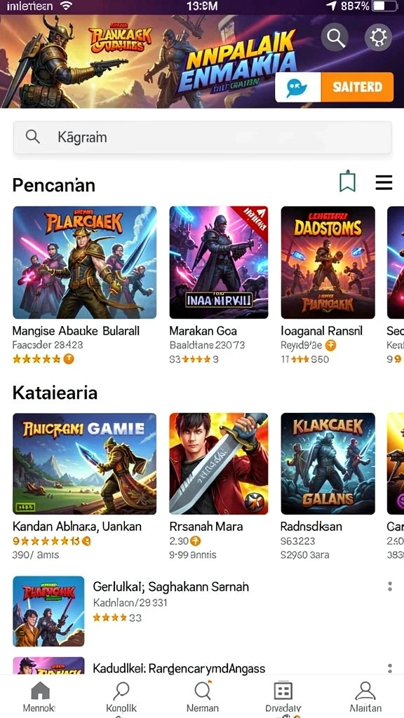 Berbagai item dan hadiah menunggu untuk dikumpulkan.