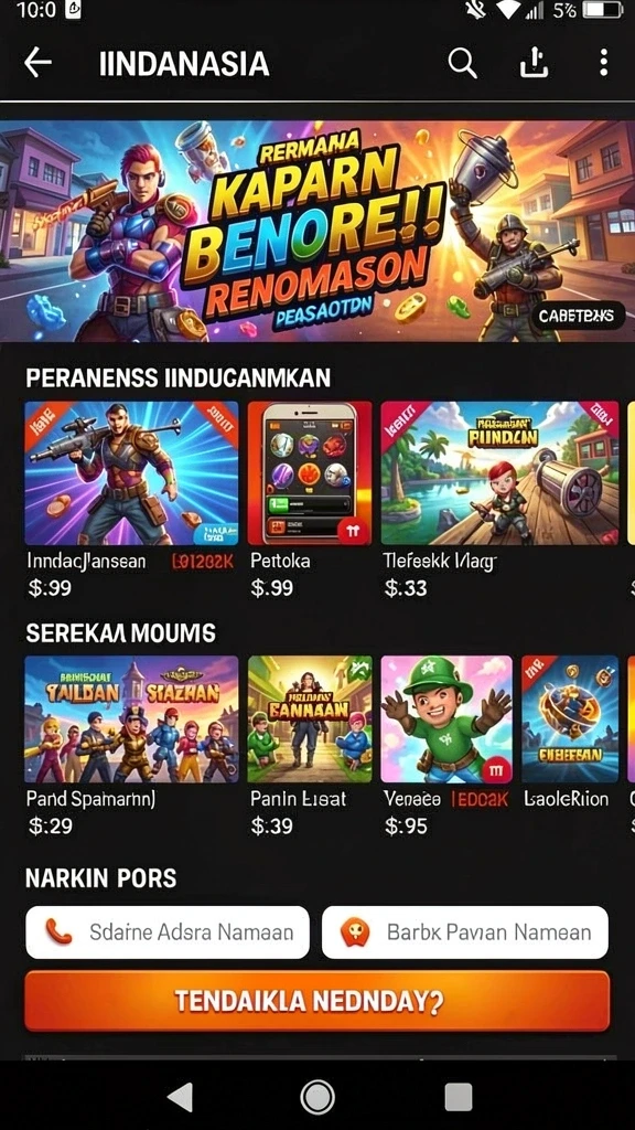 Gameplay seru dengan tantangan di setiap level.