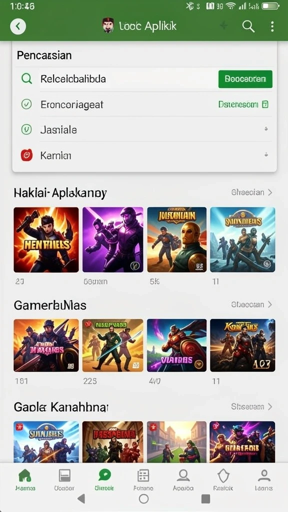 Screenshot menampilkan aksi seru karakter utama dalam permainan.