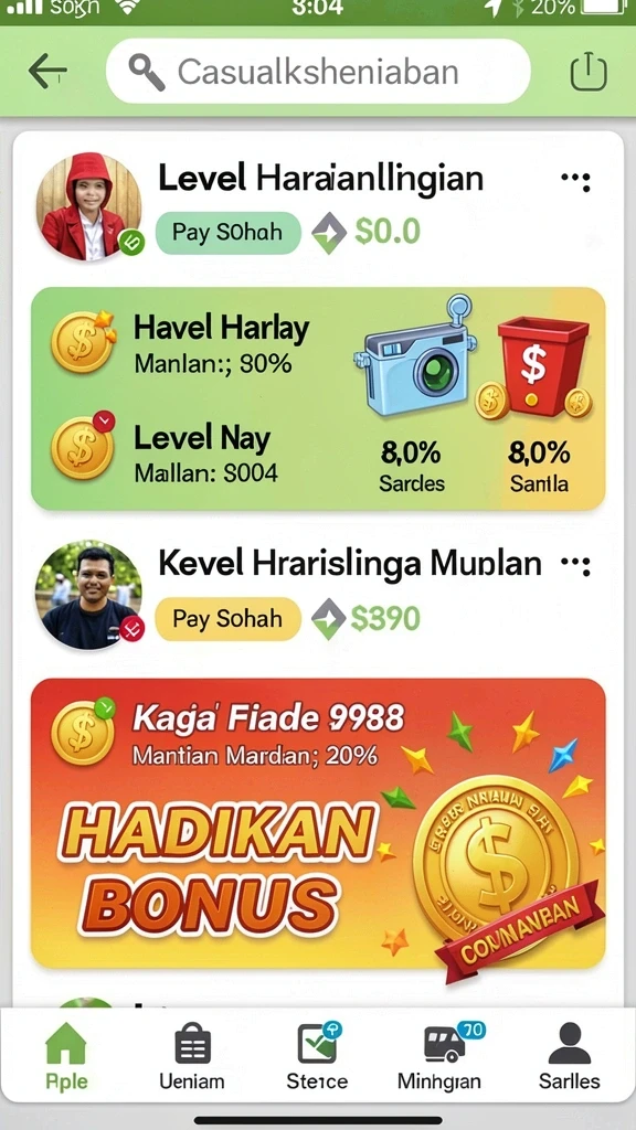 Fitur leaderboard yang memungkinkan pemain bersaing secara real-time.