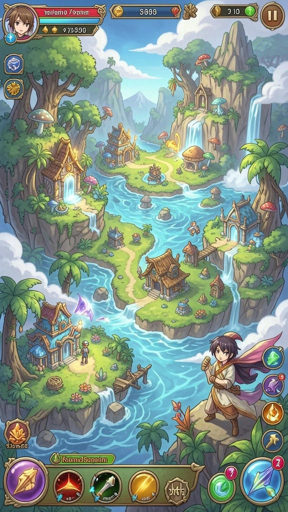 Tampilan antarmuka game yang ramah pengguna.