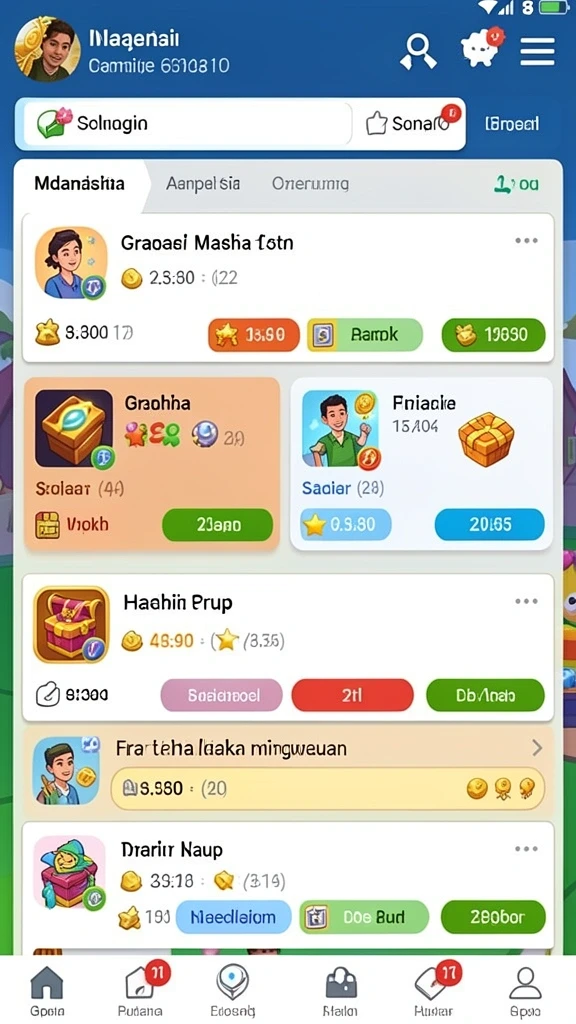 Grafis yang memukau dengan efek suara yang dinamis.