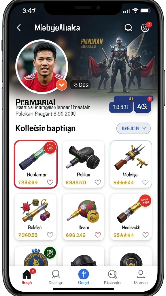 Contoh level menantang dalam KATAKWIN.