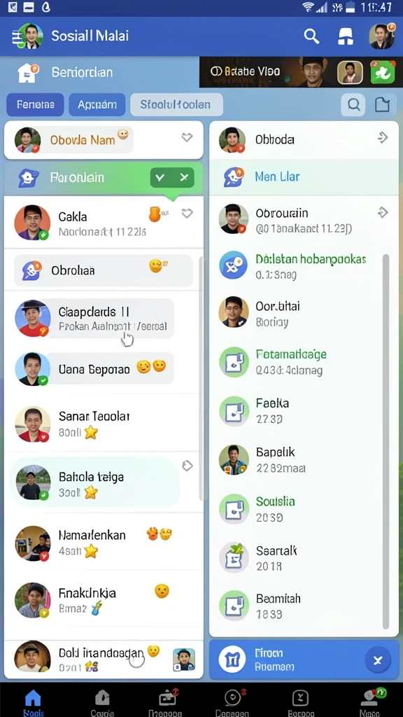 Mode permainan yang seru dan kompetitif.