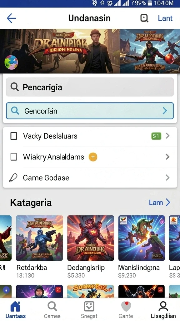 Mode permainan yang bervariasi dan menantang.