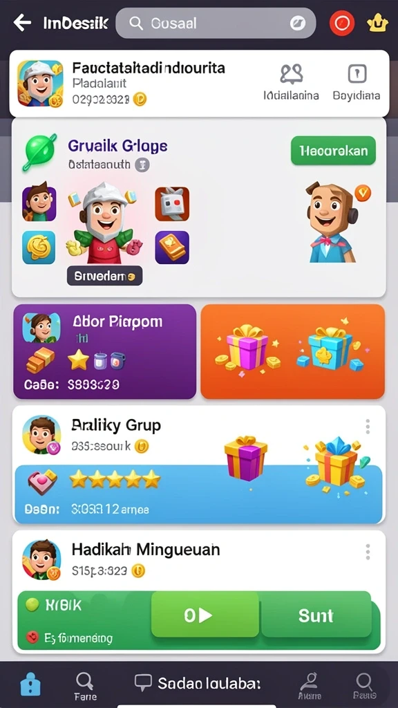 Mode permainan yang seru dan bervariasi untuk semua kalangan.