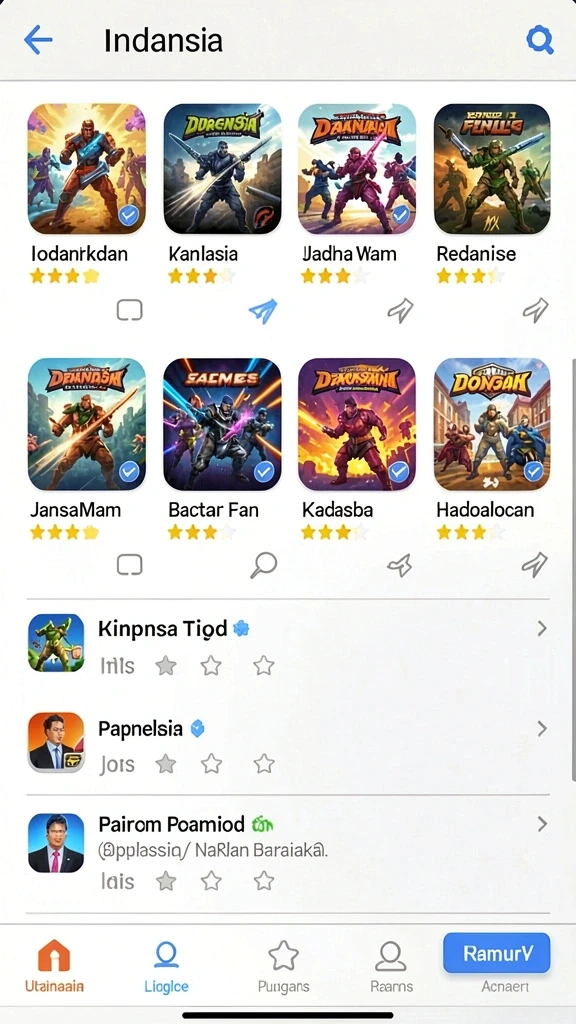 Karakter dengan desain yang unik dan menarik.