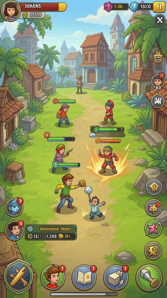 Mode multiplayer yang memungkinkan interaksi antar pemain.