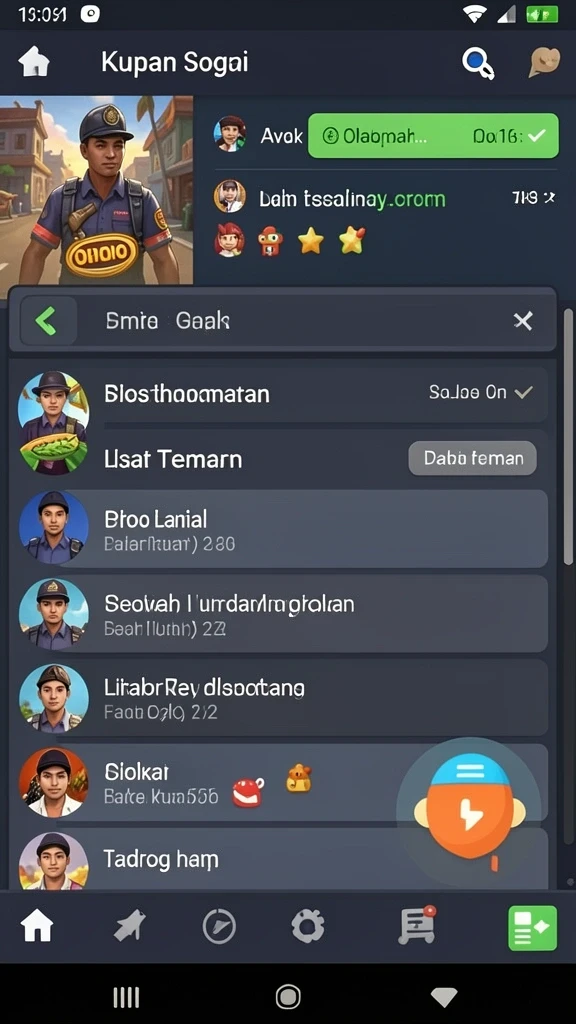 Screenshot menunjukkan berbagai pilihan bonus yang tersedia.