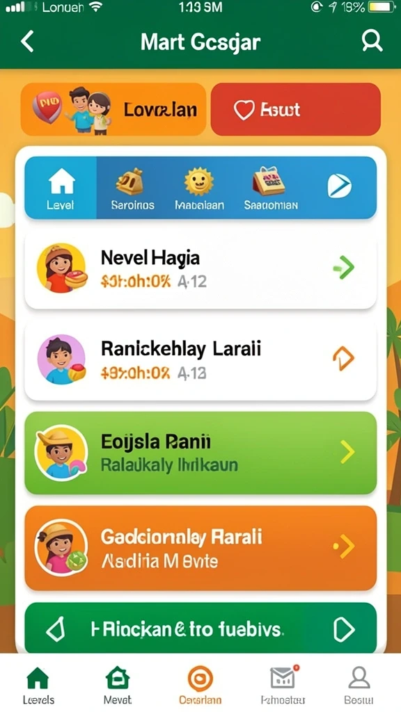 Karakter dengan desain unik dan menarik.