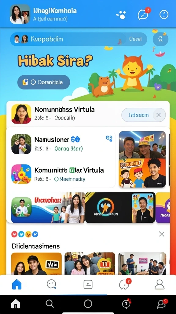 Tangkapan layar memperlihatkan karakter kucing utama dalam petualangan.