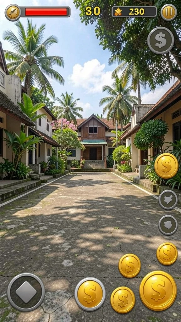 Desain ladang yang artistik dan menarik.
