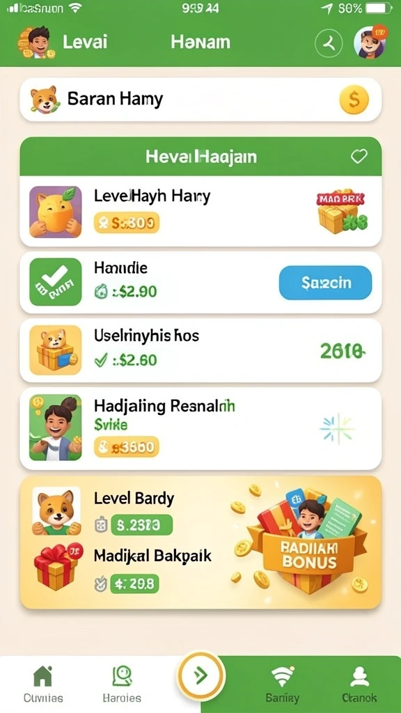 Screenshot menampilkan antarmuka permainan yang menarik.