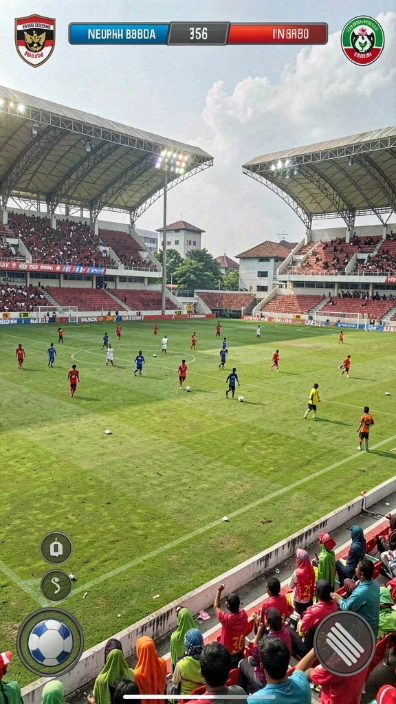 Gambar memperlihatkan pemandangan pulau yang memukau dan penuh warna.