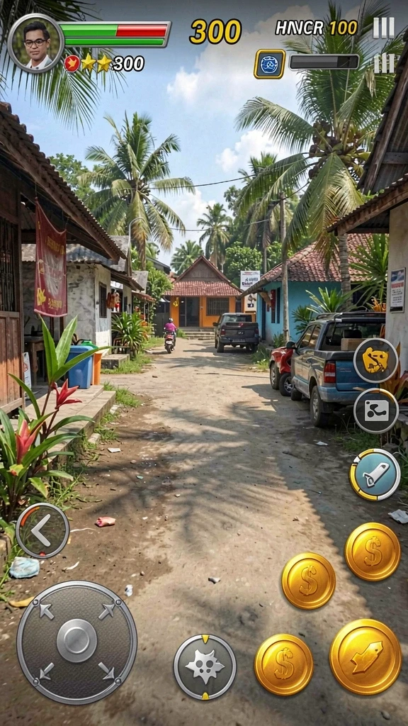 Tampilan antarmuka permainan yang menarik dan intuitif.