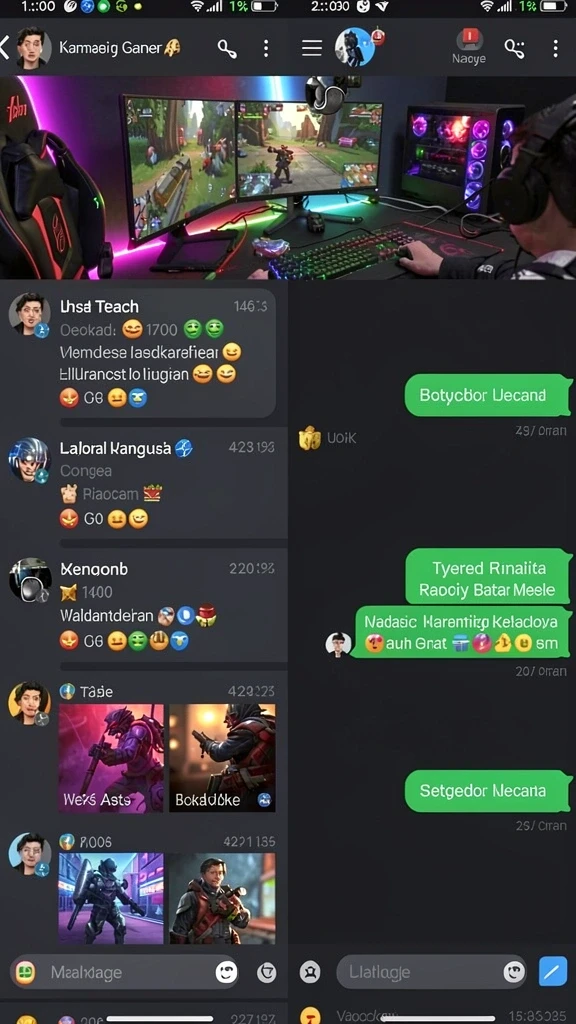 Tampilan permainan yang penuh warna dan interaktif.