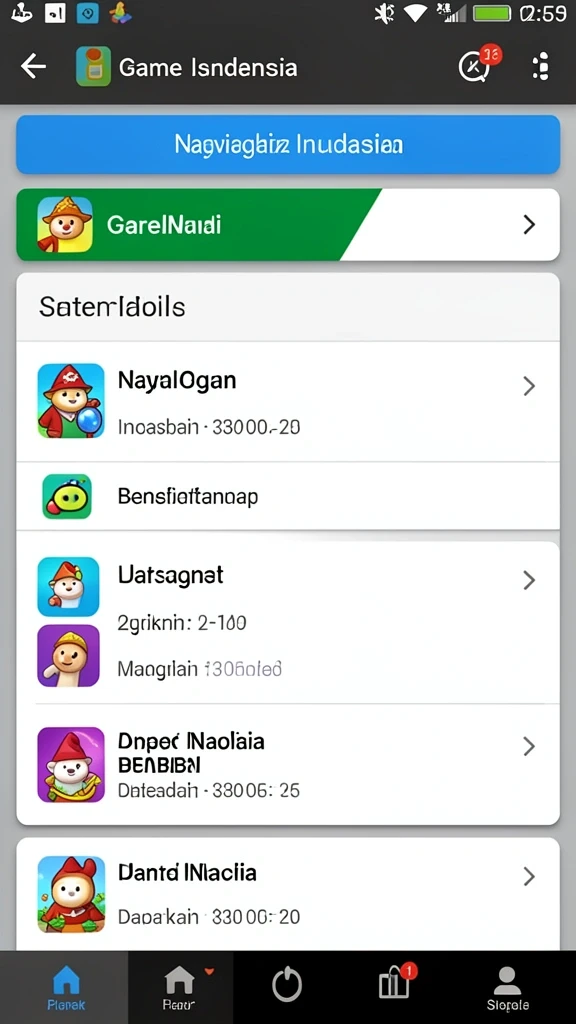 Berbagai pilihan permainan kartu yang seru dan menantang.