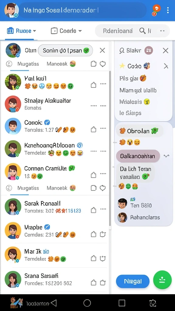 Karakter-karakter unik yang siap untuk dimainkan.