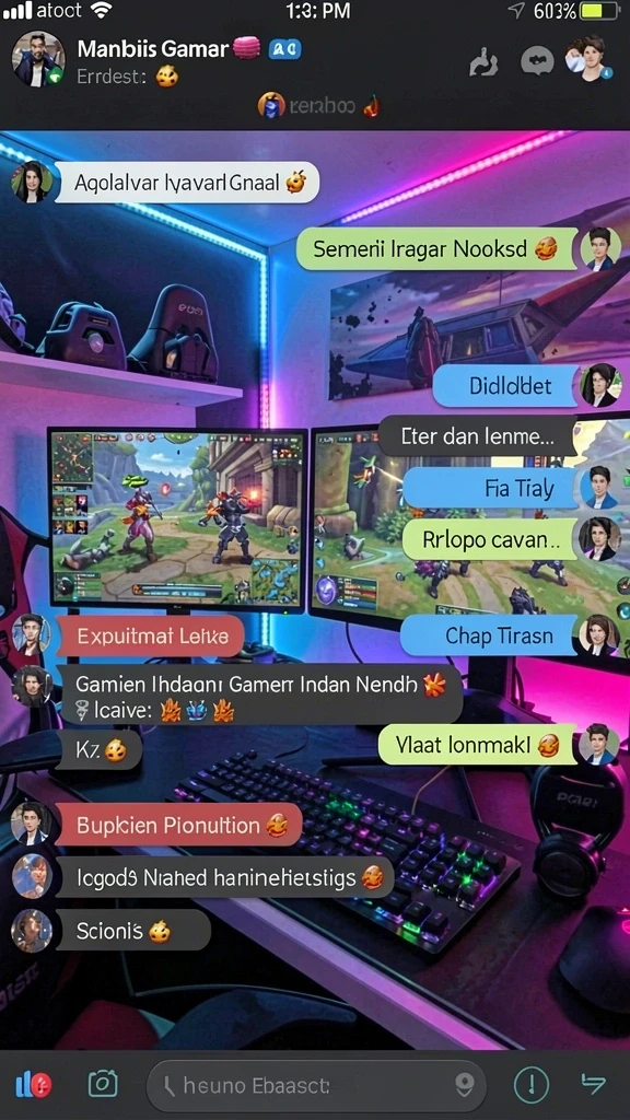 Bermain dengan teman secara online sangat seru.