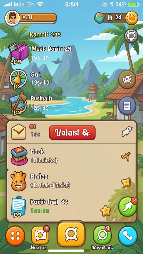 Fitur power-up yang meningkatkan gameplay.