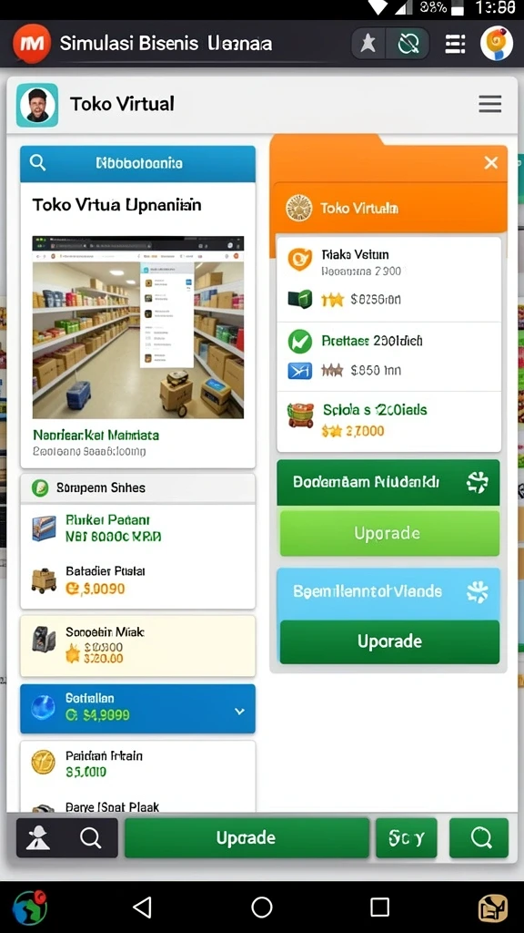 Screenshot menampilkan karakter utama dalam misi seru.