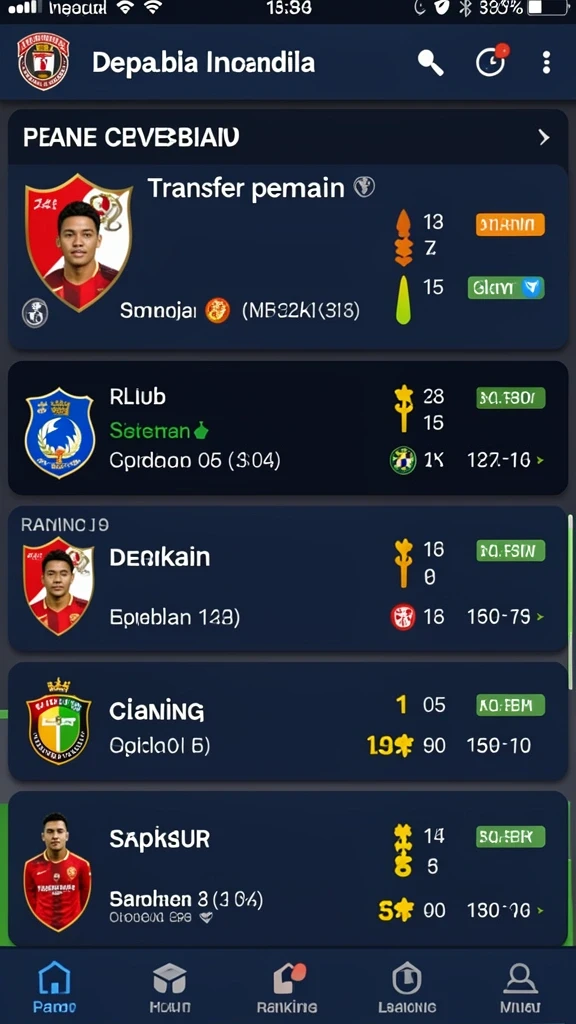 Tampilan antarmuka permainan yang menarik dan interaktif.