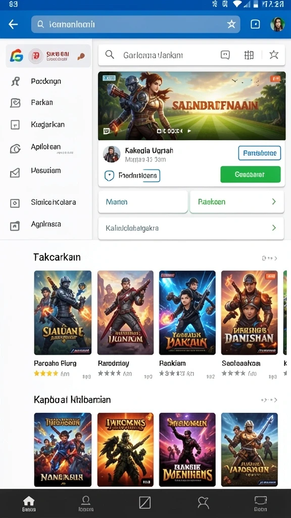 Gambaran gameplay saat berlomba melawan pemain lain.