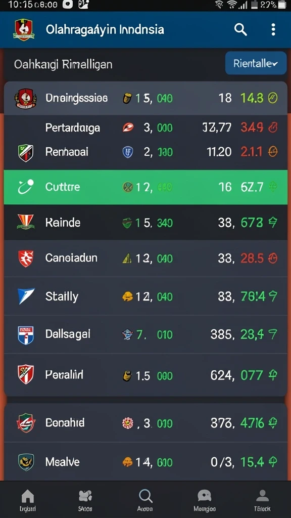 Tangkapan layar menampilkan leaderboard pemain teratas.